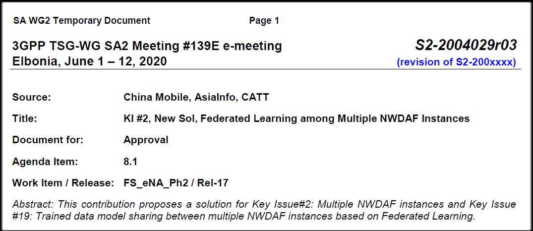 pg电子科技3GPP R17国际标准暨AI联邦学习在通信领域的首个国际标准获批 2.png